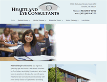 Tablet Screenshot of heartland-eye.com